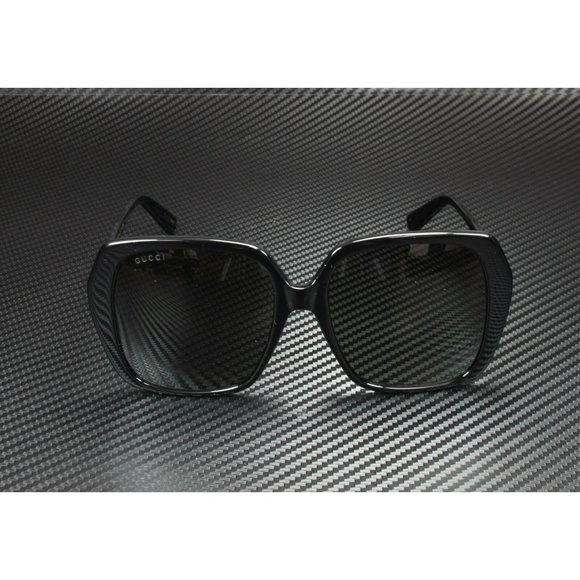 Womens Gucci Black Gold G Emblem Sunglasses